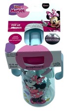 The First Years Disney 12oz Minnie Mouse Spill Proof Flip Top Toddler Sippy Cup