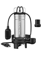 Aquastrong Submersible Sewage Pump 3962GPH 115V Automatic Float Switch, SWG075A