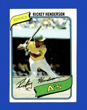 1980 Topps Set-Break #482 Rickey Henderson RC VG-VGEX (crease) *GMCARDS*