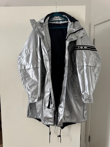 Cappotto uomo Dior stile parka vestibilità oversize taglia 50 XL nuovo con etichette