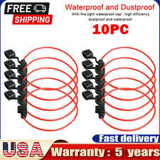 10Pack 12 Gauge Mini ATC 25A Fuse Holder In-line Awg Wire Copper 12 Volt Blade