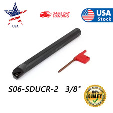 95 3/8" SHANK 6" LONG Lathe Indexable Boring Bar S06-SDUCR-2 10pcs DCMT070204