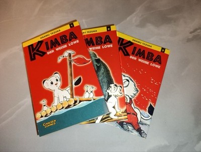 Kimba der weiße Löwe Manga Comic Carlson Verlag 1-3 Rote Edition 