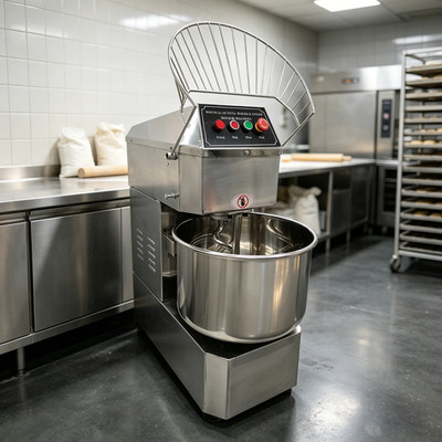 Commercial 30L 110V Double Speed Double Acting Dough Mixer 1.5KW Stainless Steel