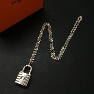 EGA HERMES Kelly Cadenas Pendant Silver 925 23.5g Necklace*/ZA0269