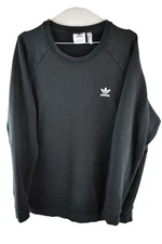 ADIAS Black Sweatshirt size XL Womens Pullover Jumper Sports Retro Casual