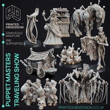 Puppet Masters Travelling Show Miniatures | Fantasy | Printed Obsession