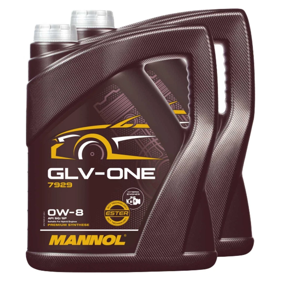 Huile Moteur MANNOL 0W-8 GLV-ONE 2 X 5 Litres Pour Lexus Mazda 2 Toyota Yaris - Photo 1/4
