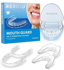 Mouth Guard 2 Sizes, Pack of 2 for Teeth Grinding Clenching