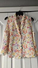 Vintage Gold Label Victoria s Secret Floral Sleeveless Blouse Size Large