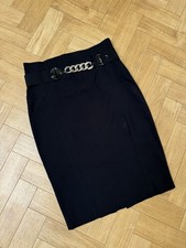 Vintage Y2K Jane Norman belted black pencil skirt