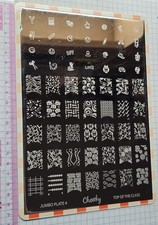 HTF Vintage Cheeky Beauty Nail Stamping Plate Top Of The Class School French Tip