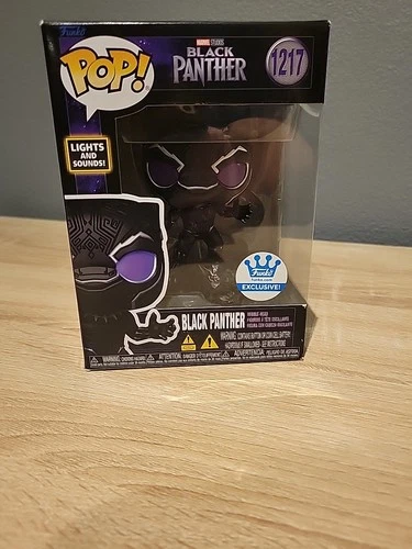 Funko POP Vinyl BLACK PANTHER LIGHTS & SOUNDS Funko Shop Exclusive #1217