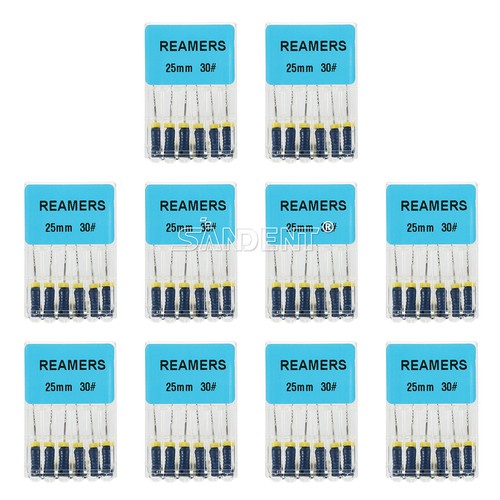 10-100Confezioni 25mm Dentale Endo Radice Canale File Alesatori Acciaio Inox Uso Manuale - Foto 30 di 65