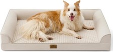 Orthopedic Dog Bed for Extra Large Dog 44x32 in XL Pet Sofa Bolster Foam Bed US