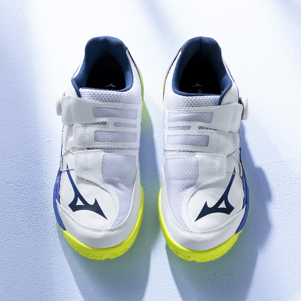 Mizuno Wave Medal Wrap Boa Table Tennis White Blue 81GA267201