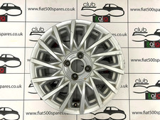 Fiat 500 15" Alloy Wheel 52027758 52009577 Genuine OEM Lounge