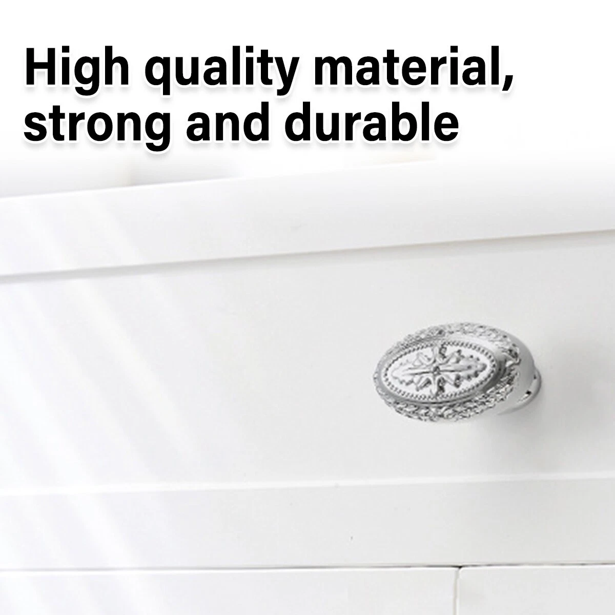 French Oval Cabinet Handles Retro Drawer Pull 2 Colours Hardware Furniture AU