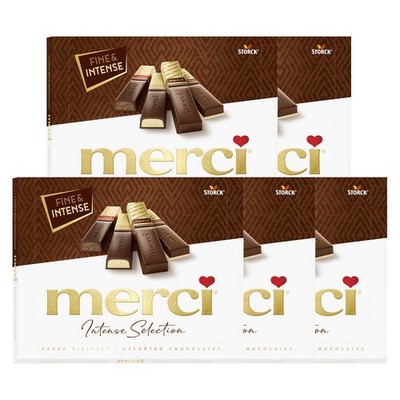 Merci Finest Selection Herbe Vielfalt Schokoladengenuss 250g 5er Pack
