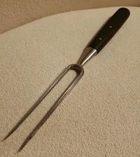 Victorinox Double Tine Carving Fork Riveted Wooden Handle 11" 