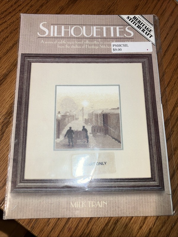 Heritage Stitchcraft Silhouettes Counted Cross Stitch Chart ONLY “Milk Train”