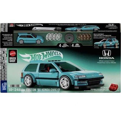 Mattel Brick Shop Hot Wheels Speed Series Custom 90 Honda Civic EF Set