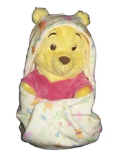 Disney Parks 2023 Babies Baby Winnie the Pooh Blanket Pouch Swaddle Plush