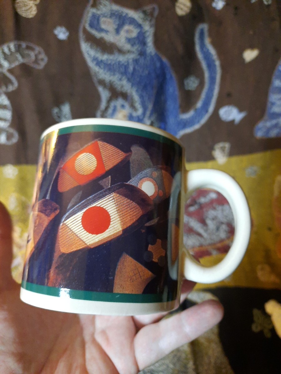 Golf Vintage Coffee Tea Mug Abstract Art Design 12 Oz. Golfing Paul Klee  Style | eBay