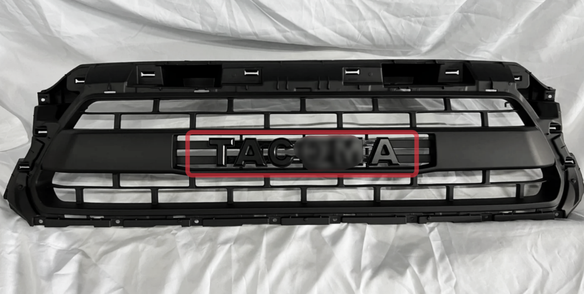 2012-2015 Toyota Tacoma TRD PRO Style Mesh Grille Letters | Black
