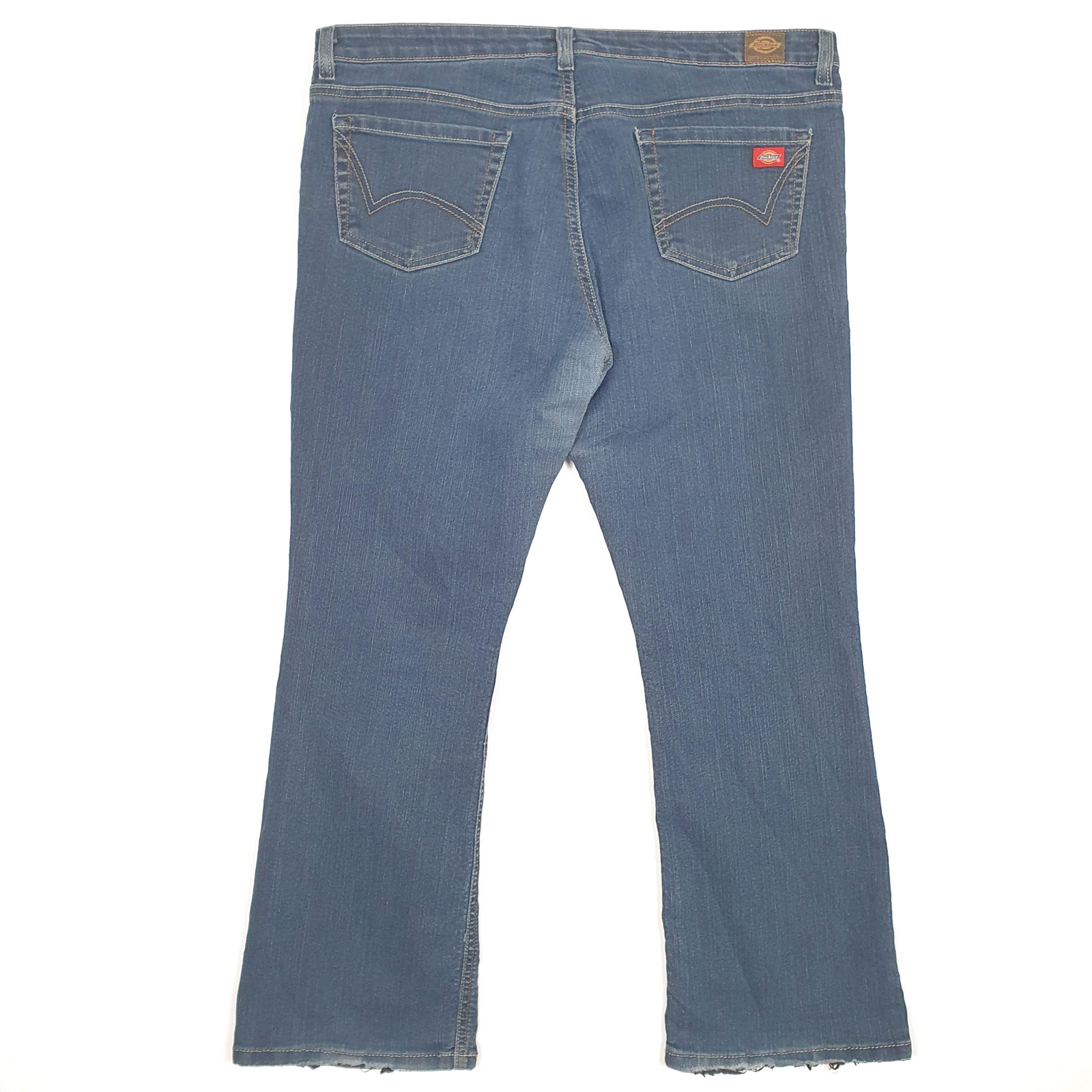 Womens DICKIES Casual Bootcut Fit Blue Denim Jeans Trousers  UK20 image 3