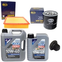 MotoröL Filter Set 10W-40 6 Liter + ÖLablassschraube FüR Opel Frontera A 2.4I