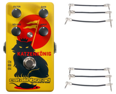 Catalinbread Katzenkönig Distortion/Fuzz + 2x Gator Patch Cable 3 Pack