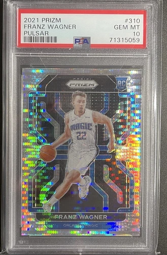 Franz Wagner 2021 Panini Prizm RC #310 Pulsar PSA 10 Gem Mint - Magic