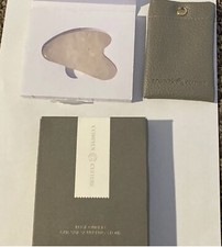 COMPLEX CULTURE Rose Quartz Gua Sha Sculpture Stone with Carrying Pouch VEGAN