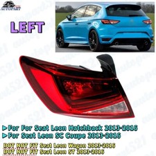 Tail Light For Seat Leon Hatchback (5F1) 13-16 LED Rear Lamp Passenger Side UK