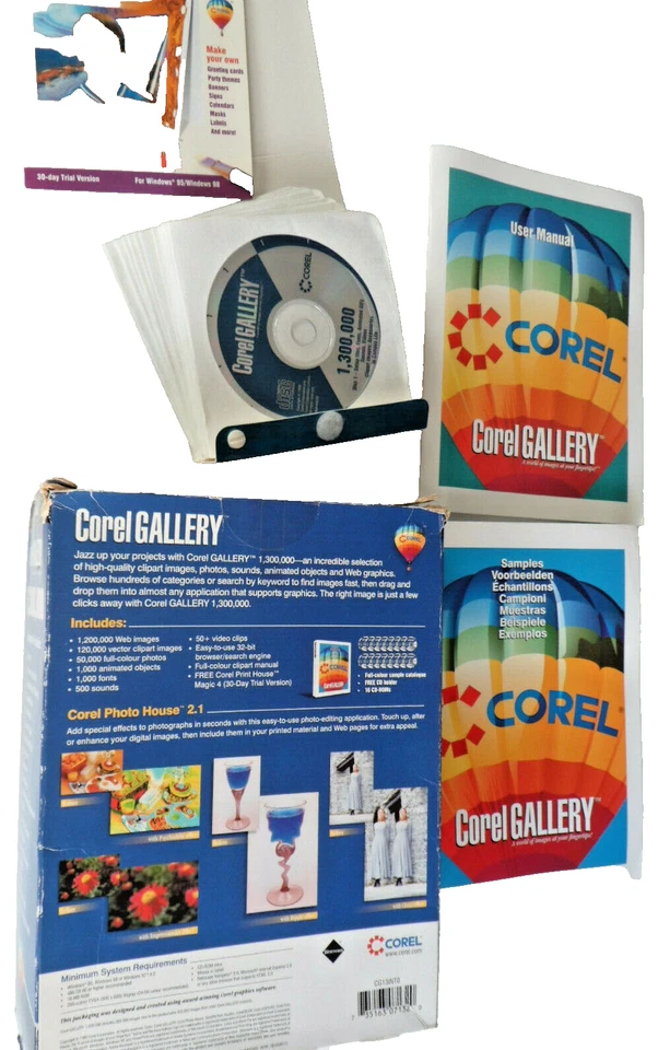 1,300,000  Corel GALLERY Art, Design, DTP,  Fonts, Presentations, Print, Web - Image 2 of 4