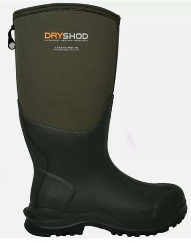 Dryshod Men's Meg Met Guard Steel Toe Work Boot - Black Safety Boots