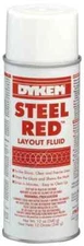 Dykem 80096 Red Layout Fluid, 12 Ounce Aerosol Can