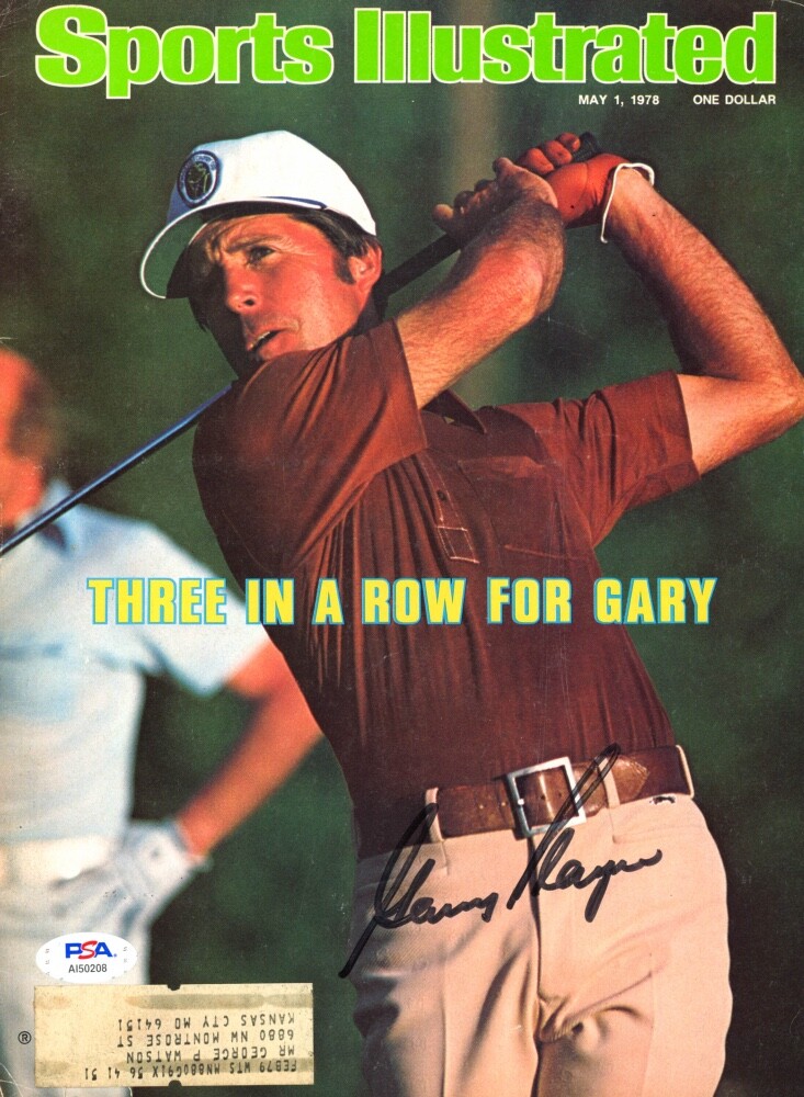 Gary Player Autographed Signed 1978 Sports Illustrated Magazine Cover 8x10 Photo (PSA) - B 