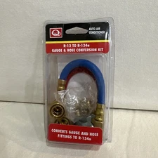 Quest Gauge Hose Conversion Kit Auto Air Car Conditioner R-12 to R-134a Fittings