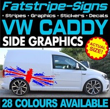 to fit VOLKSWAGEN CADDY GRAPHICS STICKERS STRIPES DECALS DAY VAN HIGHLINE R LINE