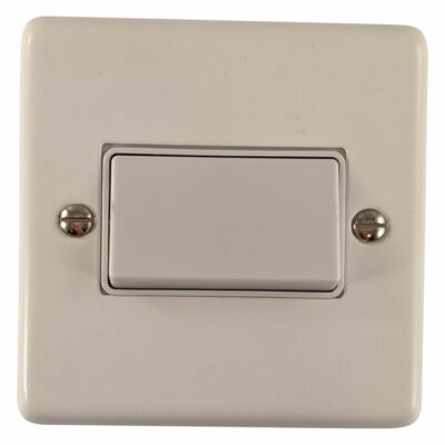 G&H CW69W Standardplatte matt weiß 1 Gang dreipolig 10A Lüfter Trennschalter