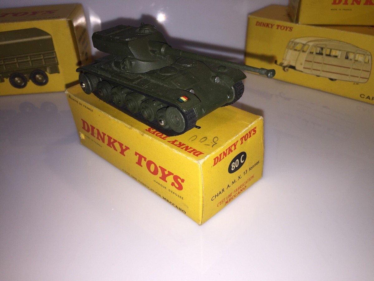 DINKY TOYS 80C / 817 / 801 - AMX13 char léger modèle 51 tourelle FL-10 canon 75mm