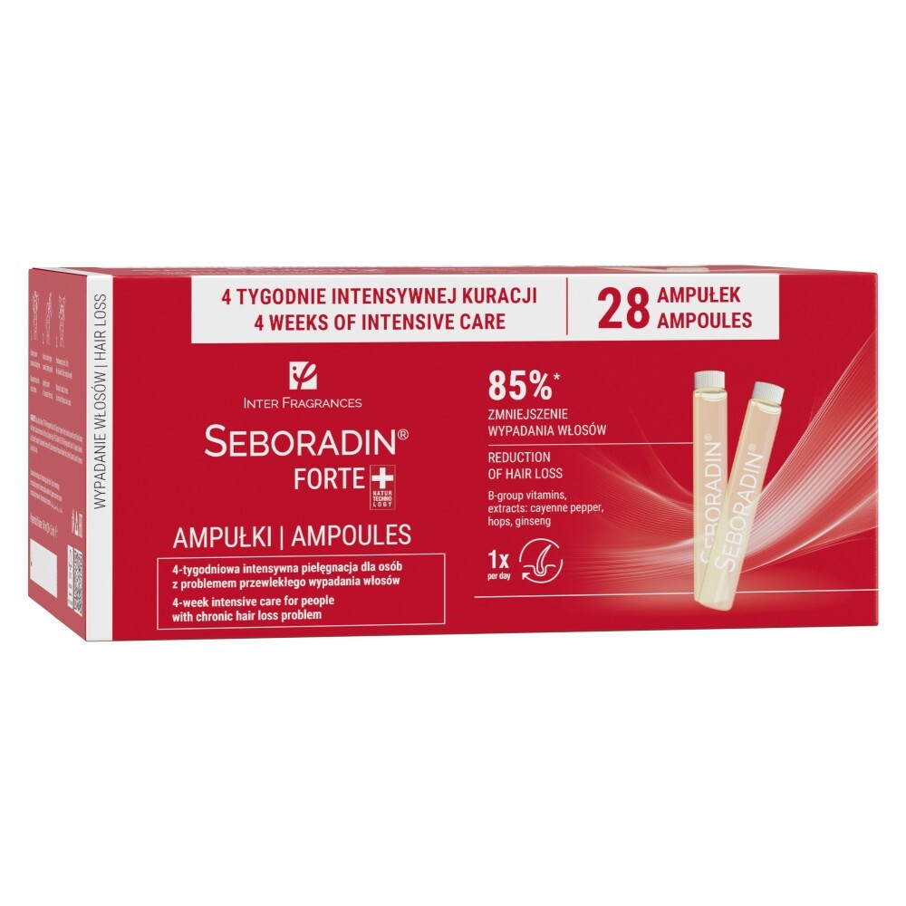5902751586367 Forte ampuki przeciw wypadaniu wosw 28x55ml SEBORADIN 9590₽