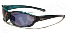 X Loop Sunglasses Wrap Plastic Frames Mirror Lenses Sport Running Baseball Men.