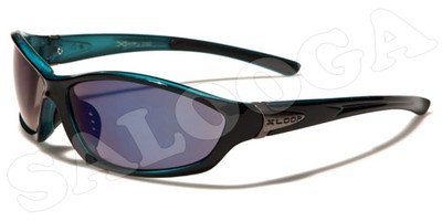 X Loop Sunglasses Wrap Plastic Frames Mirror Lenses Sport Running Baseball Men.