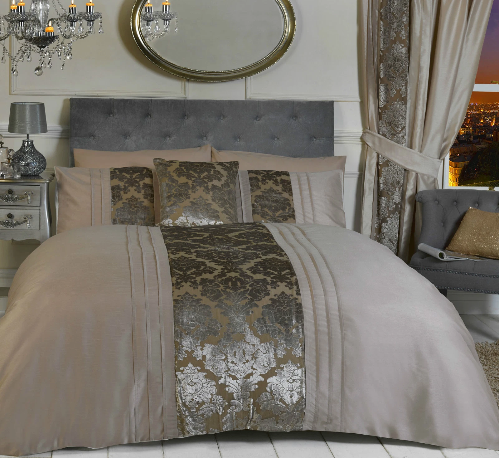Luxury Designer Bedding Range Imogen Mink
