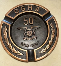 Commemorative Ashtray 1918-1968 OGMA "Saber E Poder" Knowledge Is Power
