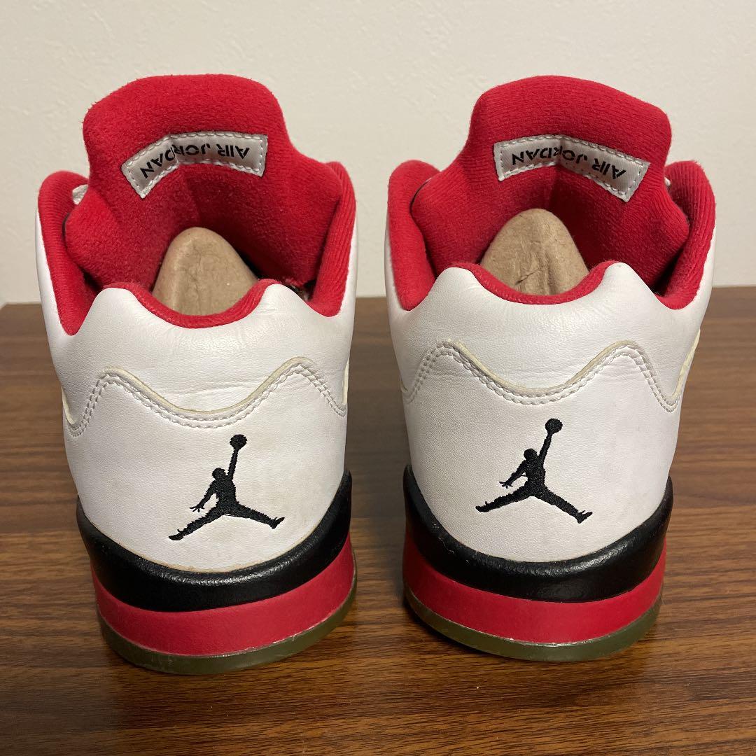 Nike Air Jordan 5 Retro White/Fire Red Low 2006 US 10 UK 9