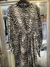 Lipsy Snake Print Dress Size 8
